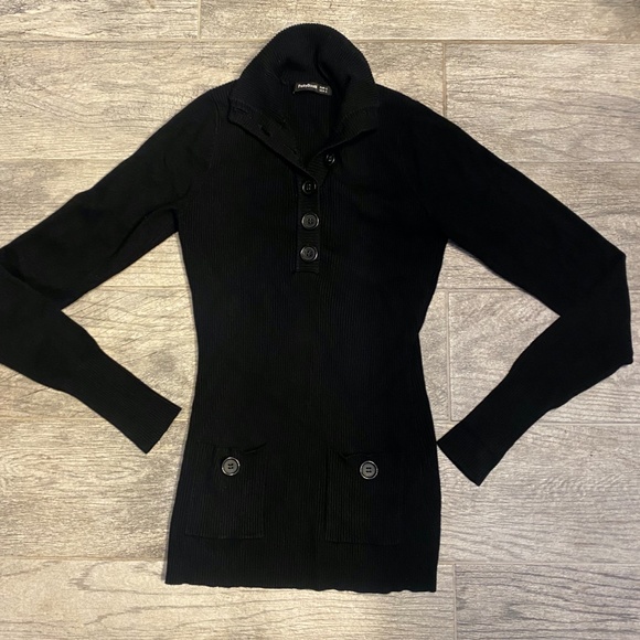 PattyBoutik Black Button Sweater - Small - Picture 9 of 9